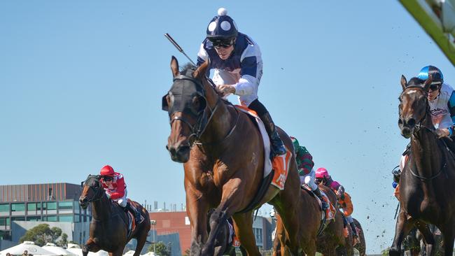 Captain Spud has won three in a row after saluting at Caulfield. Picture: Racing Photos via Getty Images