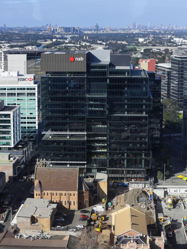 The NAB building in July 2020. Picture: Gaye Gerard