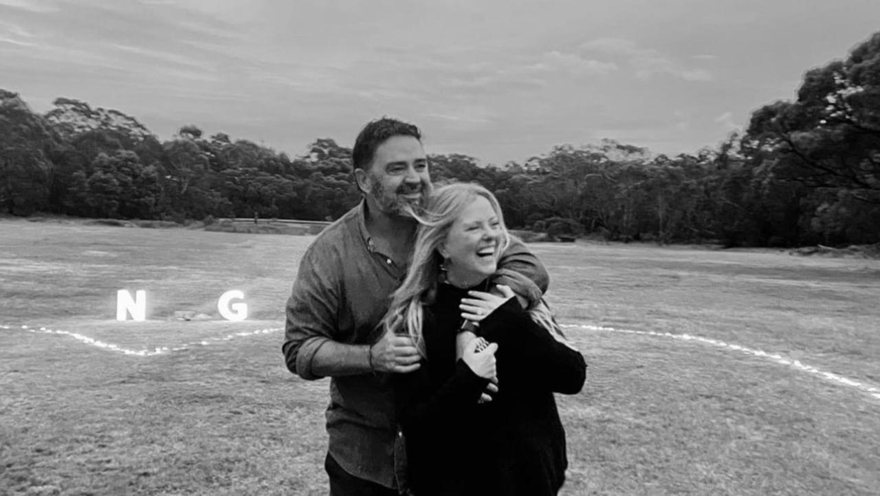 Garry Lyon and Nicky Brownless announced their engagement last month. Photo: Instagram