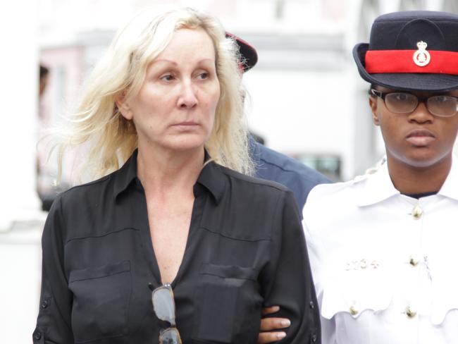 Donna Vasyli, left, pictured after the Court of Appeal quashed her conviction and ordered a retrial. Picture: The Bahamas Journal