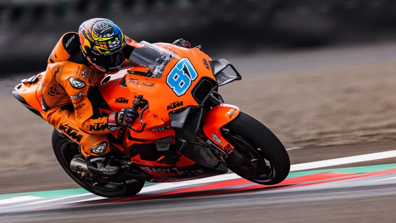 Remy Gardner in pre-season testing on the Tech 3 KTM at Mandalika, Indonesia.