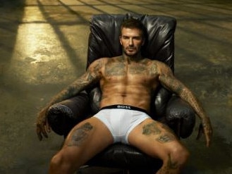 David Beckham fronts a raunchy new underwear campaign for BOSS. Picture: Supplied