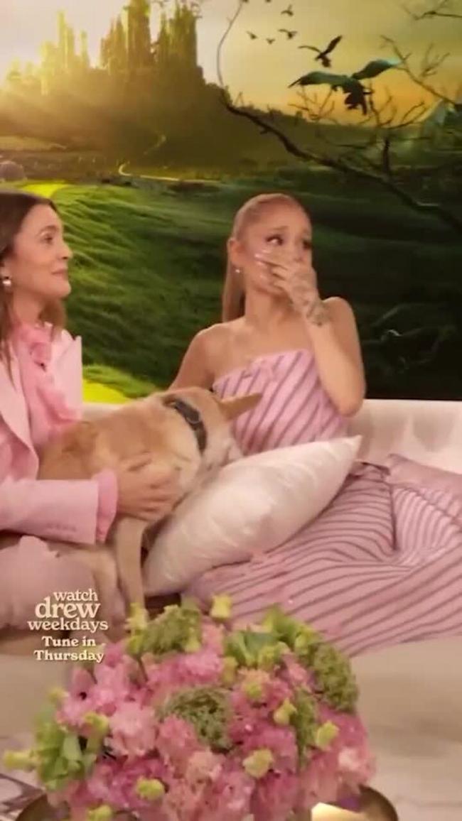 Drew Barrymore surprises Wicked star Ariana Grande with prop from The Wizard of Oz