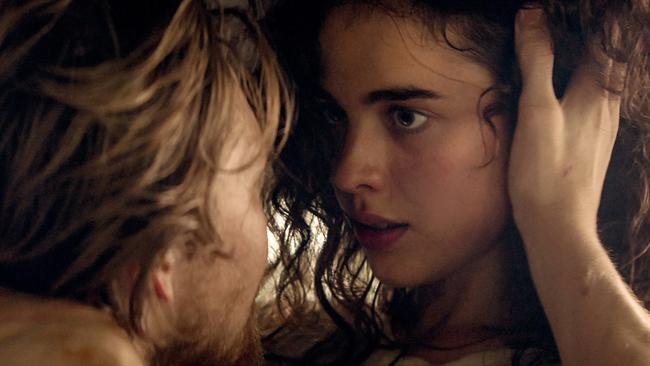 Margaret Qualley with Joe Alwyn in her new film Stars at Noon.