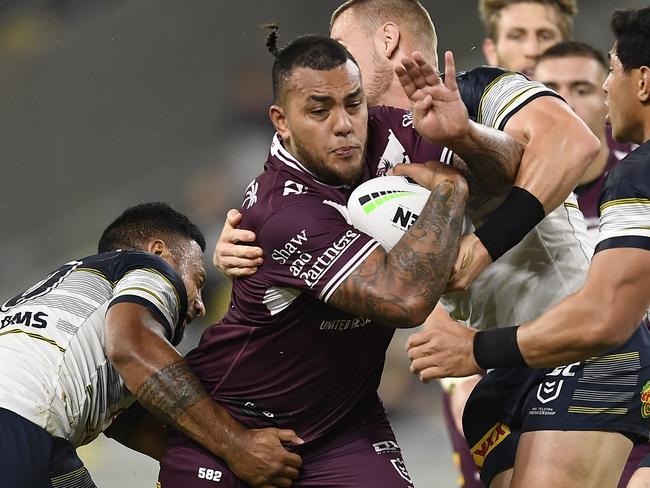 Addin Fonua-Blake is a big loss for the Sea Eagles and a big gain for the Warriors. Picture: Ian Hitchcock/Getty Images