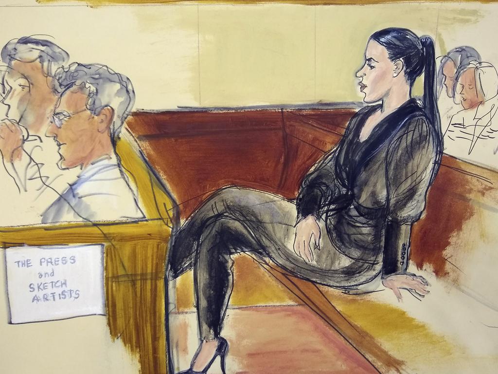 Guzman’s wife has been supporting him in court in New York. Picture: Elizabeth Williams via AP