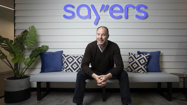 Luke Sayers, Chairman of Sayers Group in his offices in Melbourne, Australia. Photograph by Arsineh Houspian