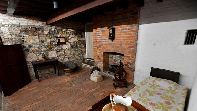 Much of the home’s original stone and brickwork has been restored. Picture: John Gass