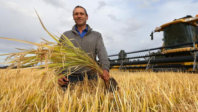 Jeremy Morton on his Moulamein property in 2015. Picture: Andy Rogers