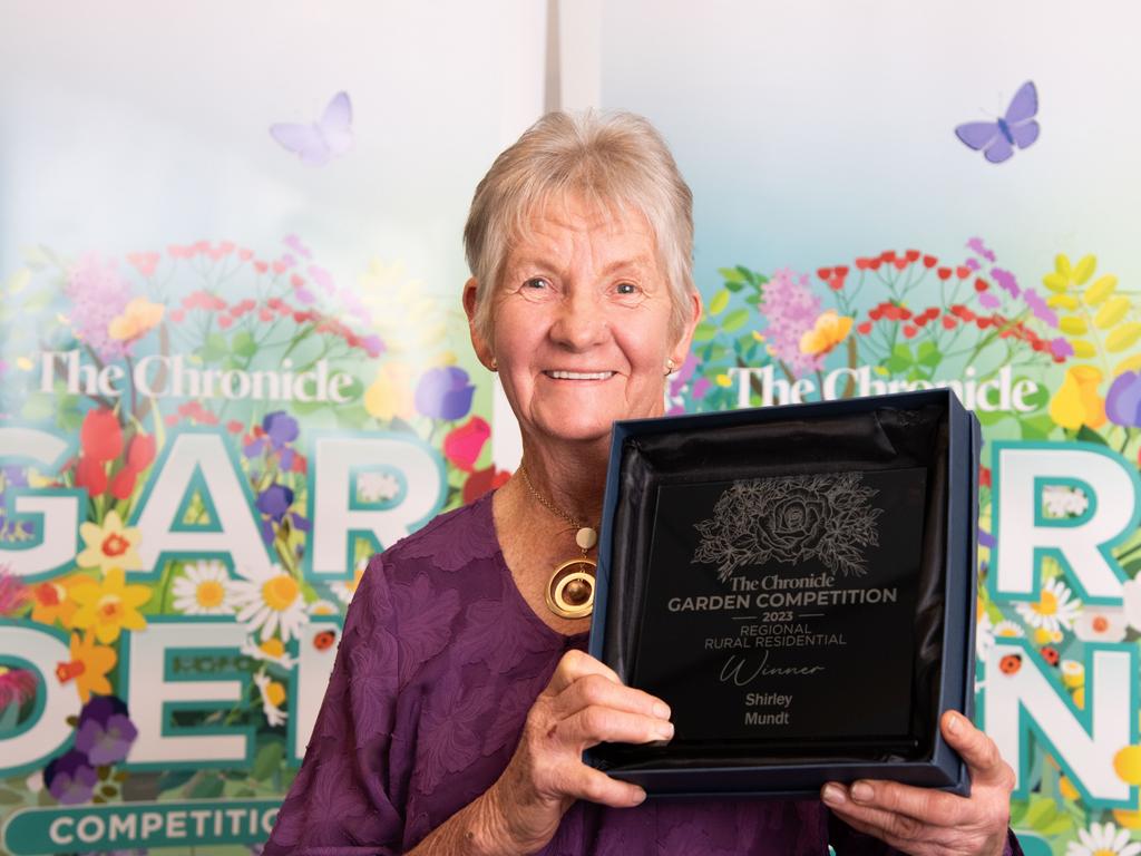 Shirley Mundt, winner Regional Option - Rural Residential, Westbrook.Chronicle Garden Competition, awards presentation at Oaks Toowoomba Hotel.Thursday September 14, 2023