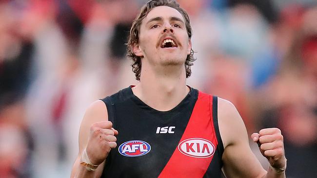 AFL Round 20. Carlton vs. Essendon at the MCG. Joe Daniher after Essendon's win. Picture: Alex Coppel.