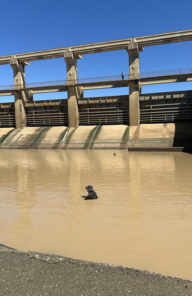 Beardmore Dam is at capacity, which has complicated the search effort.