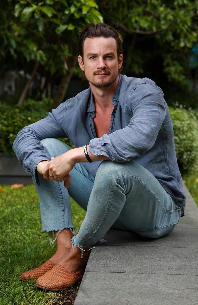 Australian actor Luke Cook, known for Hollywood roles in Chilling Adventures of Sabrina and Guardians of the Galaxy, says the strikes are not about A-list actors and millionaires, but people like him. Picture: Justin Lloyd/The Daily Telegraph.