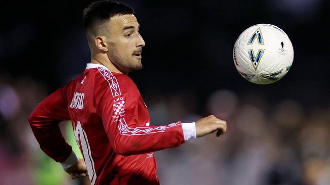 Gian Albano in action for Melbourne Knights. Picture: Jonathan DiMaggio