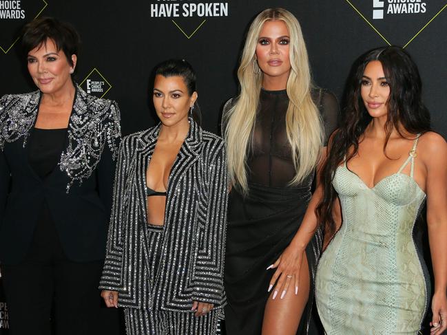 Kris Jenner, Kourtney Kardashian, Khloe Kardashian and Kim Kardashian are worth millions. Picture: AFP