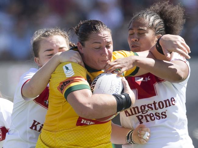 Steph Hancock on the charge against England.