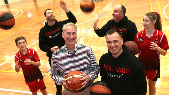 RedCity Roar GM Peter Pollock with president Jason Fiddes when they started the club in 2019. Picture: AAP Image – Richard Waugh