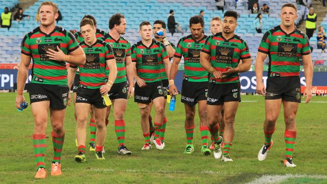 The Rabbitohs’ loss to the Eels rated poorly compared to the AFL. Picture: Mark Evans