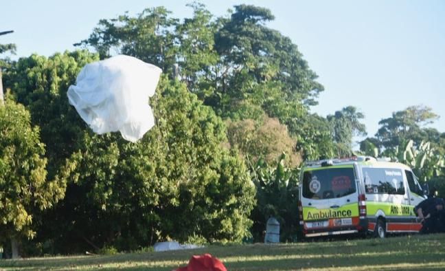 The site where Mrs Pike and two other skydivers plunged to their deaths. . Picture: Chris Holmes / Innisfail Advocate