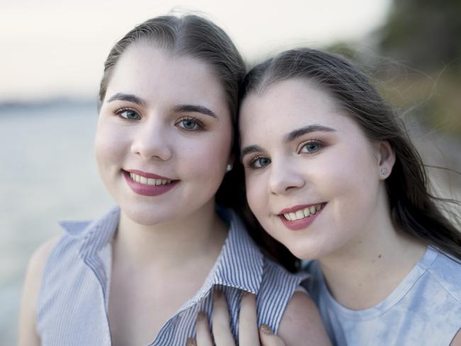 Sophie said her disorder impacted her relationship with her twin. Picture: Supplied