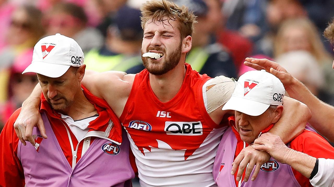 Alex Johnson has suffered a suspected seventh ACL tear (Photo by Adam Trafford/AFL Media/Getty Images)