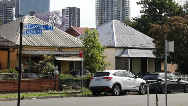 The home on Rosehill St in Parramatta. Picture: John Grainger