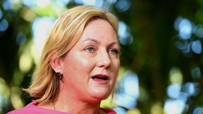 Former Labor leader Delia Lawrie has defended comments she made in private text messages about two senior female ministers