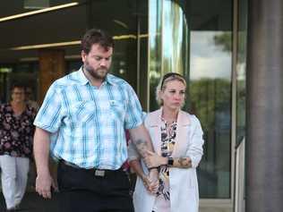 Steven and Michelle Underhill leave Coffs Harbour Court House after Courteney Pearl Matthews was sentenced over the crash that killed their daughter Elle. Picture: Liana Boss