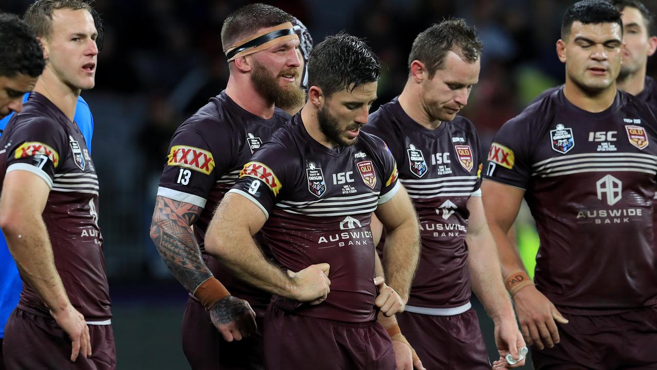 A dejected Ben Hunt during Origin 2, Queensland V New South Wales at Optus Stadium in Perth. Pics Adam Head