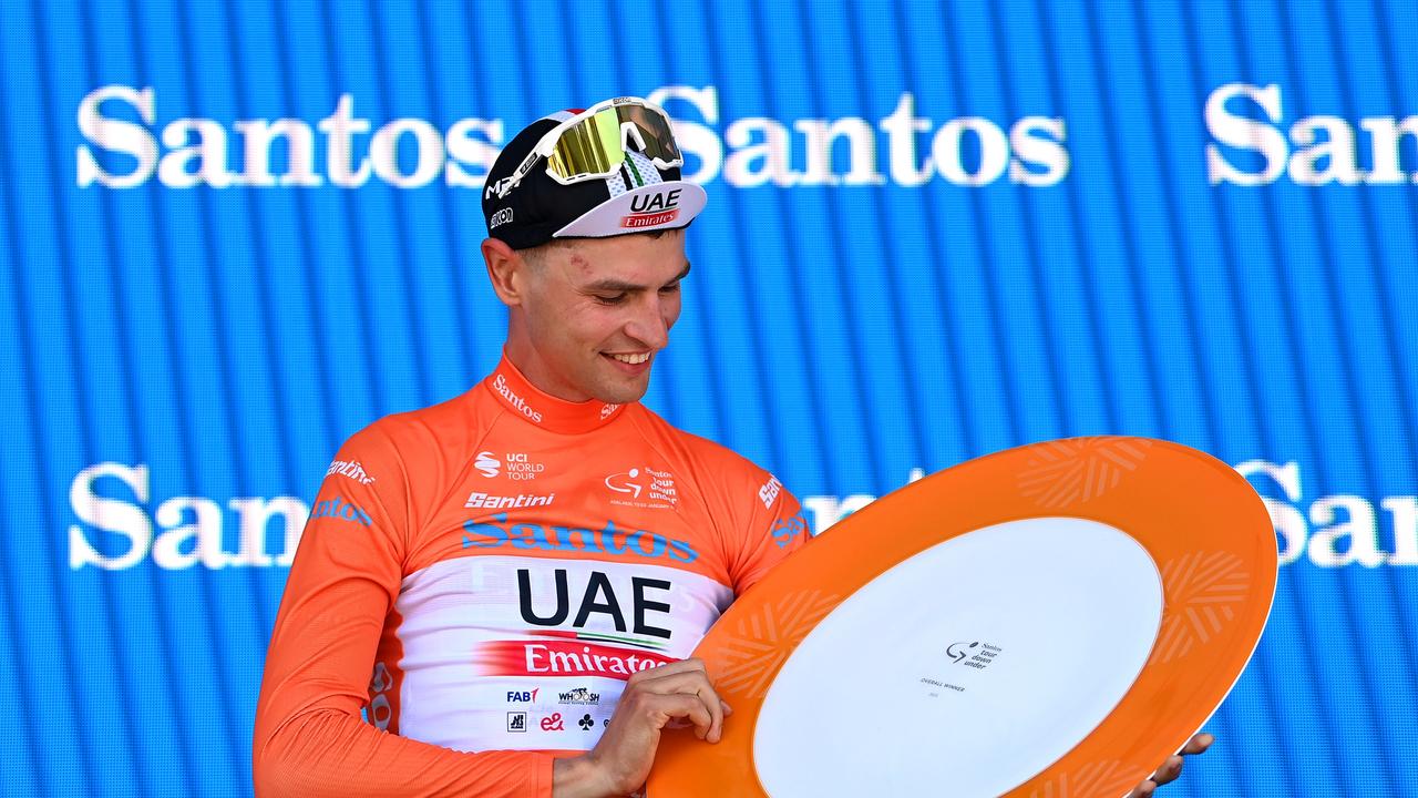 Jay Vine is a Tour Down Under champion. Photo by Tim de Waele/Getty Images