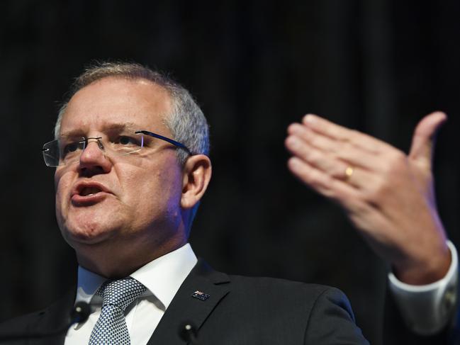 Scott Morrison said Australia will contribute troops, a surveillance plane and Navy frigate to protect oil tankers in the Strait of Hormuz. Picture: AAP