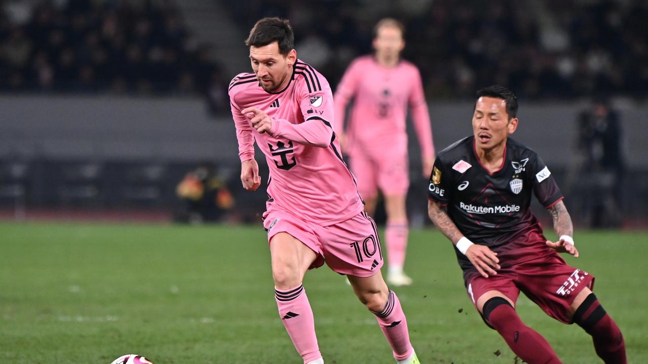 Lionel Messi was back in action for the pre-season friendly match between Vissel Kobe and Inter Miami at National Stadium on February 07, 2024 in Tokyo, Japan. (Photo by Kenta Harada/Getty Images)