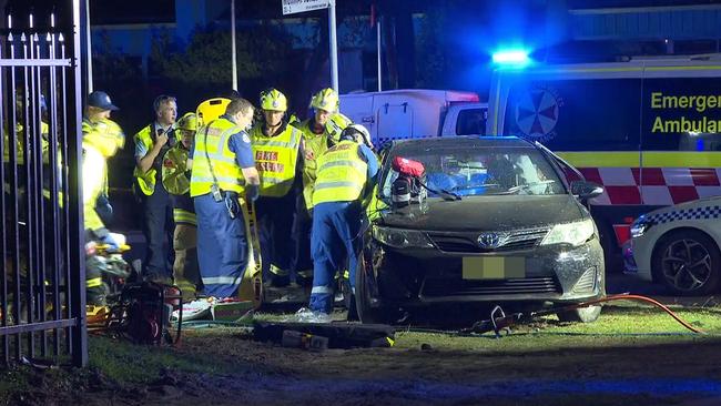 The multi-car crash claimed the lives of two people in Sydney’s west. Picture: TNV