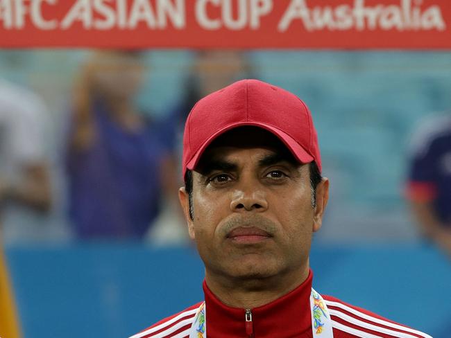 SYDNEY, AUSTRALIA - JANUARY 23: Coach Mahdi Ali of the United Arab Emirates looks on during the 2015 Asian Cup Quarter Final match between Japan and the United Arab Emirates at ANZ Stadium on January 23, 2015 in Sydney, Australia. (Photo by Mark Metcalfe/Getty Images)