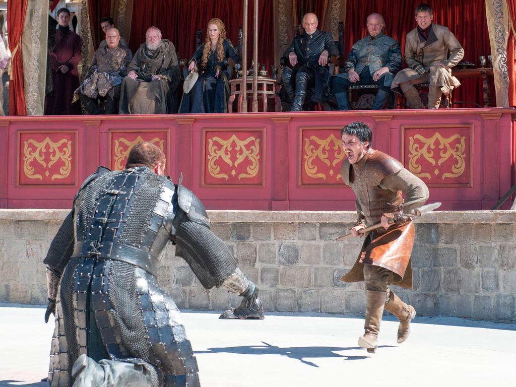 Oberyn Martell battles The Mountain.