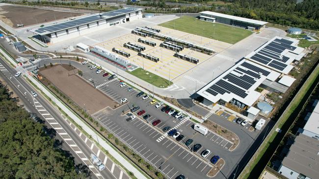 The state-of-the-art Brisbane Metro Depot in Rochedale is now complete and ready for metro services to start on October 21. Picture Brisbane City Council