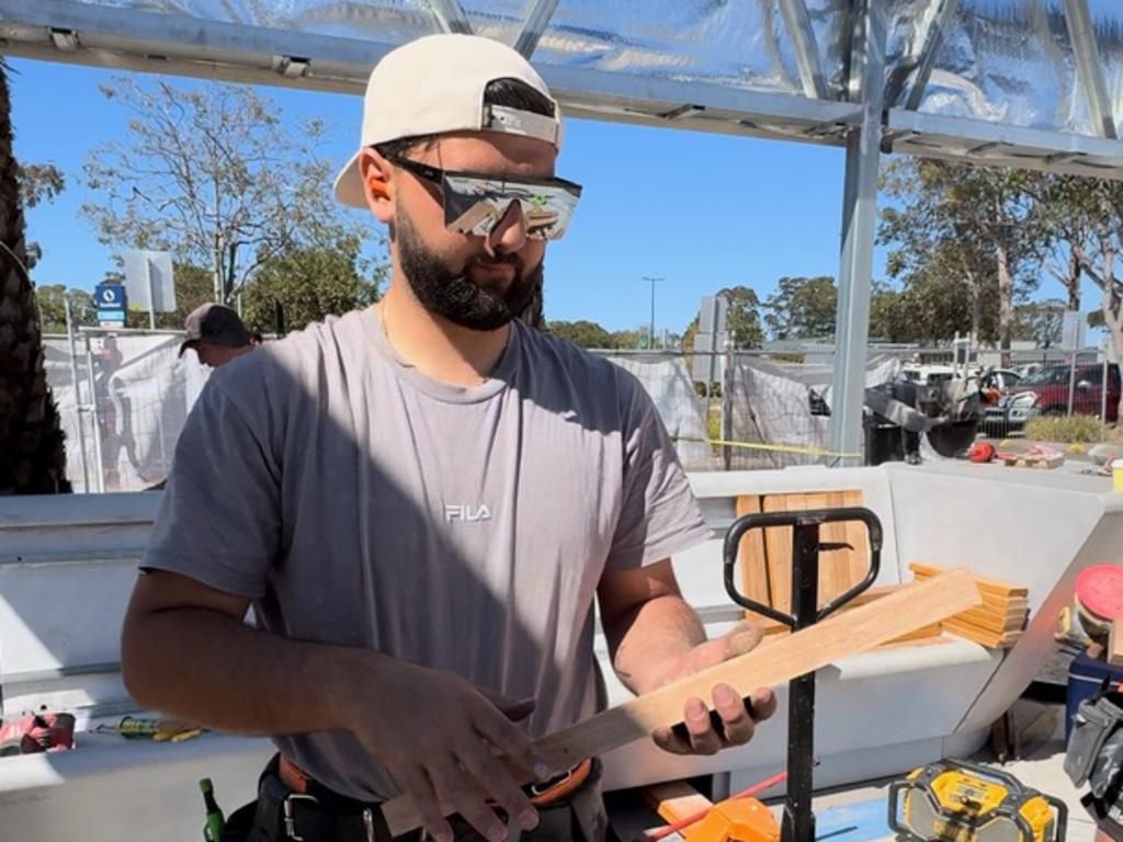 Joshua revealed the tough conditions tradies must contend with.