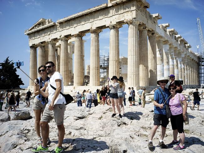 In ruins ... Greek voters will decide in a referendum next Sunday on whether their government should accept an economic reform package put forth by Greece's creditors.