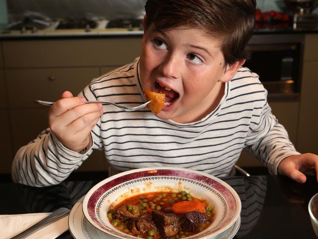 Bec is the wife of Ask the Butcher Anthony Puharich (0417 432 090). Bec cooks her son a Braised beef brisket casserole to illustrate top 10 warming meals to cook this winter.