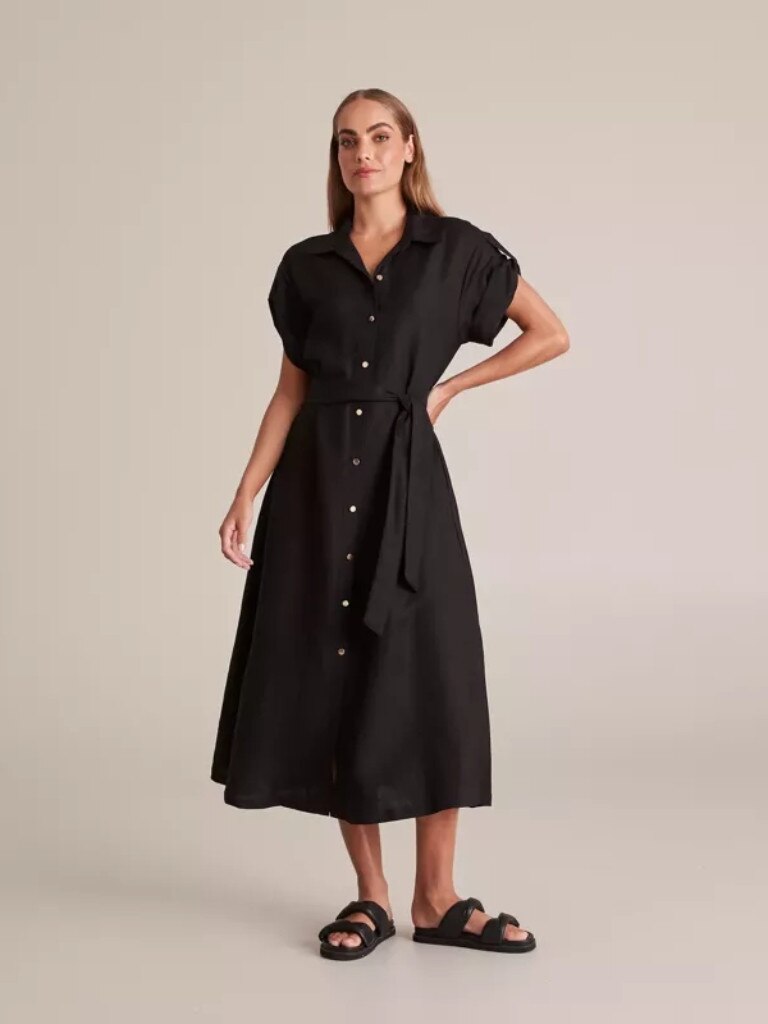 Target European Linen Shirt - Black