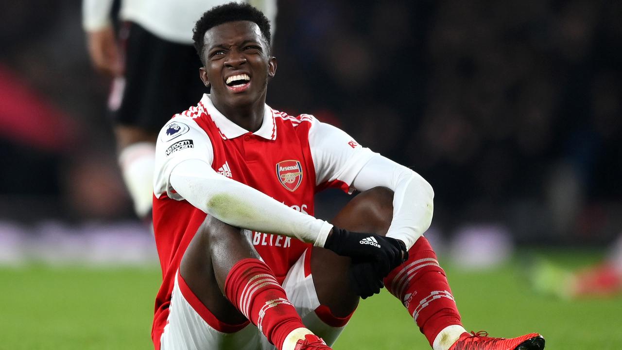 Eddie Nketiah delivered the matchwinner. (Photo by Shaun Botterill/Getty Images)