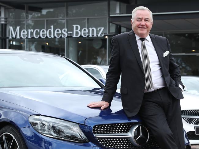 3/3/21: Automotive Barron Paul Warren at his Warwick Farm car yard. He is floating his business on the ASX. John Feder/The Australian.