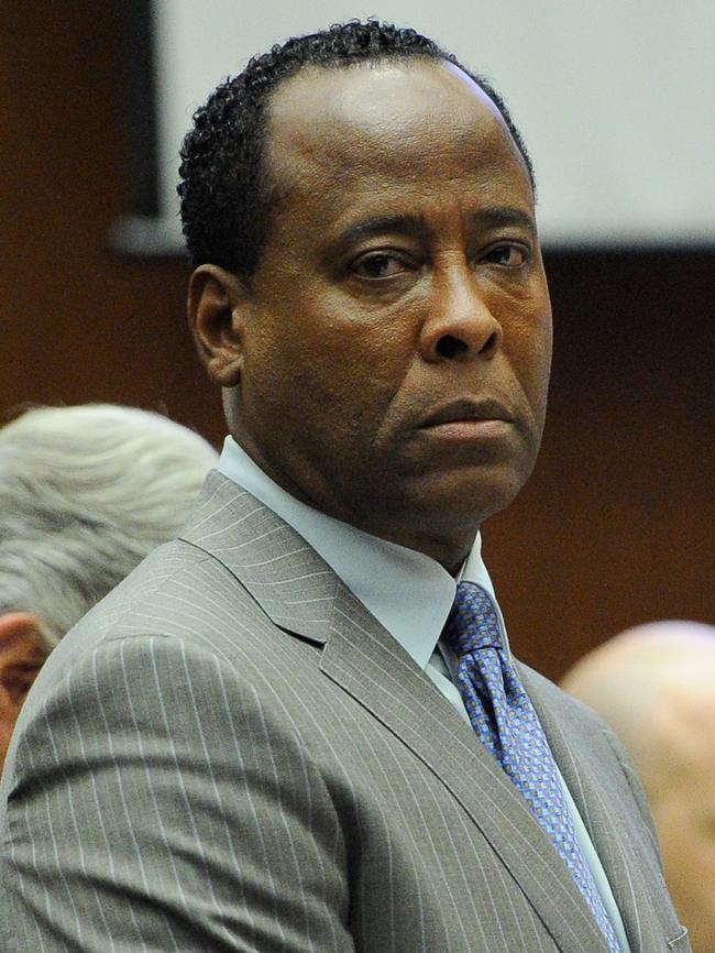 Dr. Conrad Murray waits to leave the courtroom during his involuntary manslaughter trial. Picture: Kevork Djansezian