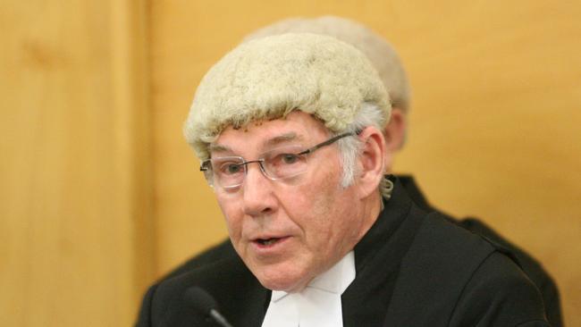 District Court Judge, Grant Britton delivering his retirement speech at the Rockhampton Court.   Photo: Chris Ison / The Morning Bulletin