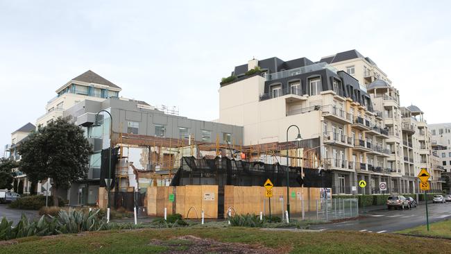 The London Hotel was demolished to make way for a new apartment complex. Picture: David Crosling