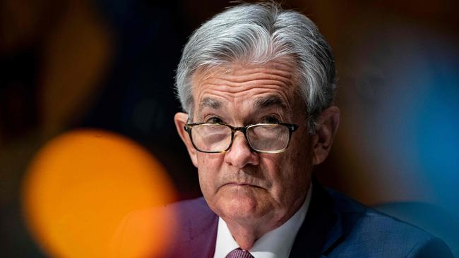 US Federal Reserve chair Jerome Powell. Picture: AFP