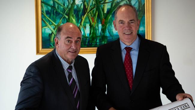 Peninsula Ports Chair John Crosby with Peninsula Ports CEO Greg Walters. Picture: Serena Findlay