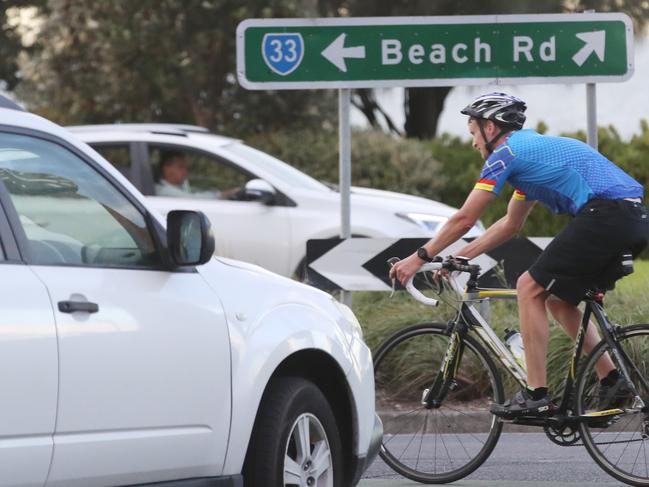 Follow up on Beach Road cyclists after a motorists ran down two cyclists on Tuesday. Wednesday, January 24. 2024. Pic: Picture: David Crosling