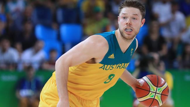 Australian Boomers NBA stars Matthew Dellavedova and Thon Maker in Boomers squad FIBA World Cup Australia v Japan Australia v Philippines The Courier Mail