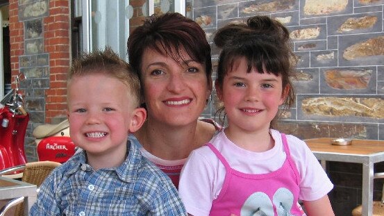 A young Eloise Jones with her mum Philippa, brother Alec and dad Paul. Picture: supplied by family.